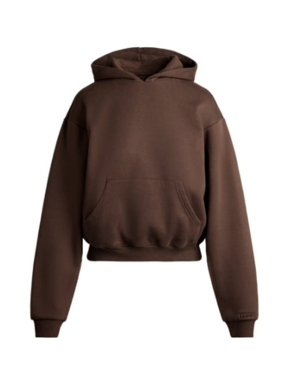 SKIMS Women's Cotton Fleece Classic Pullover Hoodie In Dark Sepia Size XS NWT